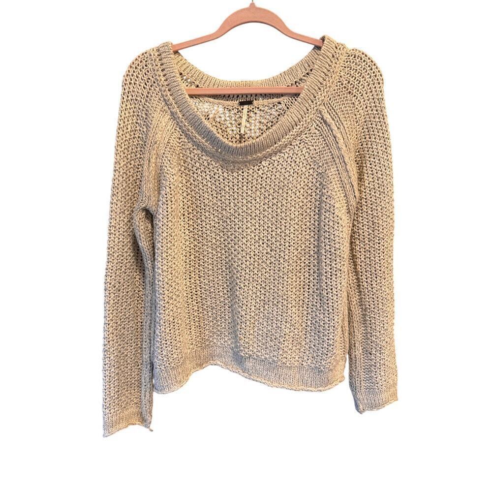 Free People Women's Crew Neck Knit Sweater Size S - Picture 1 of 9